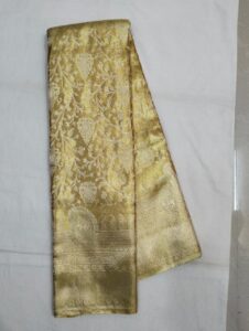 gold saree