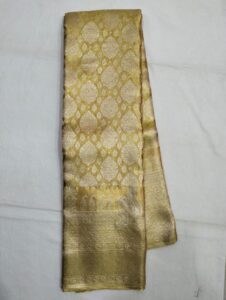 gold saree
