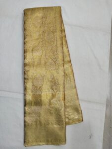 gold saree