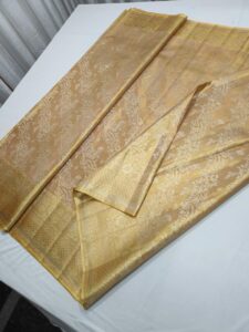 gold saree